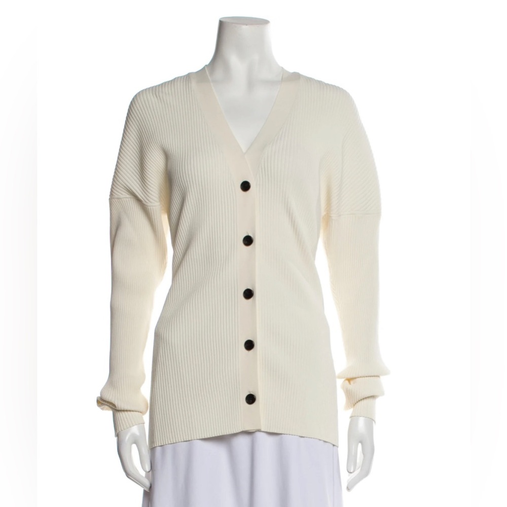 ALC Ellen Ribbed Button-Front Cardigan - Picture 4 of 10
